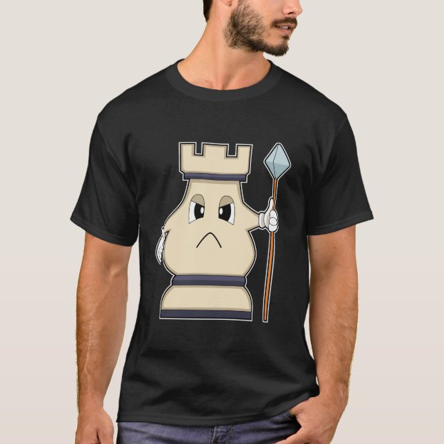 Schachstück Rook bei Schach.PNG T-Shirt (Vorderseite)