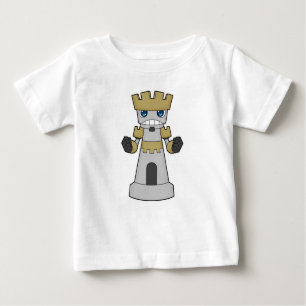 Schachstück Rook Schach Baby T-shirt
