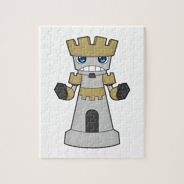 Schachstück Rook Schach Puzzle (Vertikal)