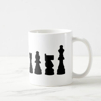 Schachstück-Silhouetteentwurf Kaffeetasse