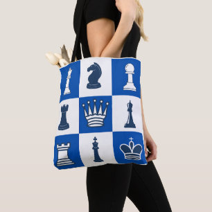 Schachstück Tote Bag Mehrfach Druckschach Lover