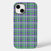 Schachte Karierte Tartan-Streifen auf Lila