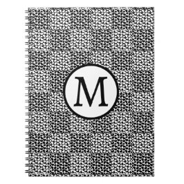 Schachte Liebe in Schwarz und Weiß Notizblock