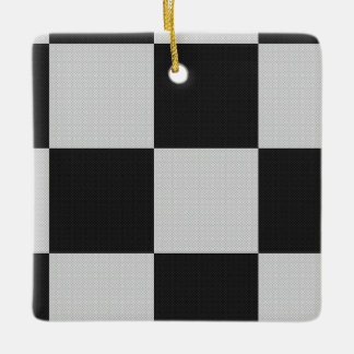 Schachte Schwarz-Weiß-Quadrate oder CUSTOM-FARBE Keramikornament