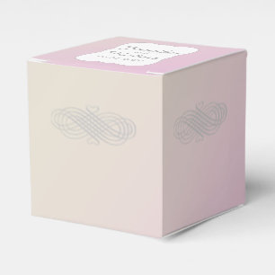 Schachtel für die Gastgeschenk Hochzeit Blush und Geschenkschachtel