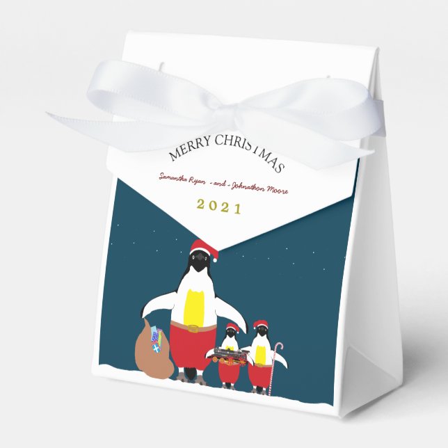 Schachtel für kleine Helfer des Weihnachtsmanns Geschenkschachtel (Vorderseite)