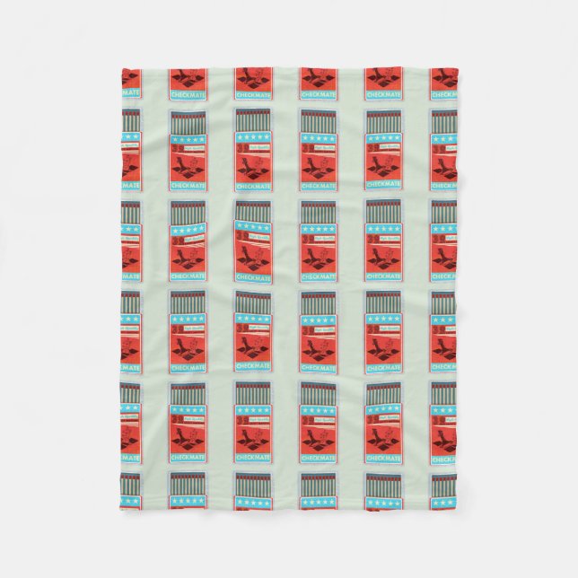 Schachtel für Streichhölzer Pop Fleecedecke (Vorderseite)