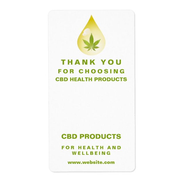 Schachtel für Verpackungen mit Öle der CBD (Vorne)