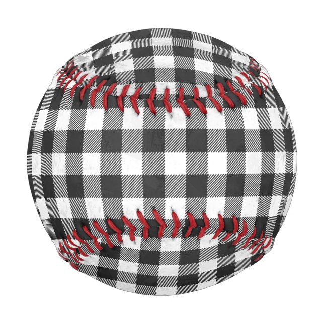 Schachtel Kariert Schwarz/Weiß Baseball (Rückseite)