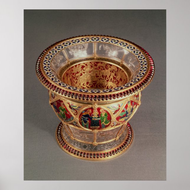 Schachtel mit Plique-a-jour und Garnelen Poster (Vorne)