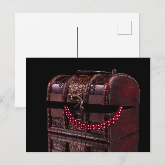 Schachtel mit Schätzen Postkarte (Vorne/Hinten)