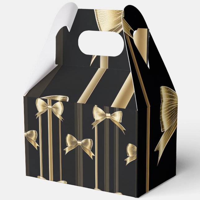 Schachtel mit schwarzer Eleganz Geschenkschachtel (Rückseite)