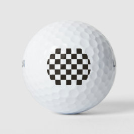 Schachtel (Schwarz und Weiß) (Muster des Schachbre Golfball