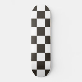 Schachtel (Schwarz und Weiß) (Muster des Schachbre Skateboard