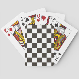 Schachtel (Schwarz und Weiß) (Muster des Schachbre Spielkarten