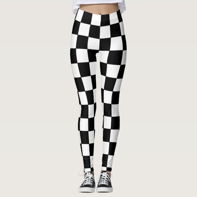Schachtel weiß und schwarz leggings (Vorderseite)