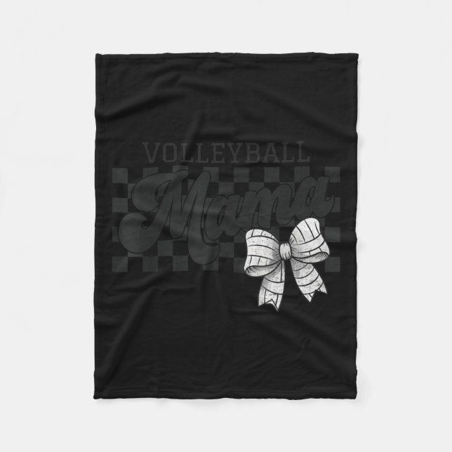 Schachtelball Mama Coquette Bow Volleyball Fleecedecke (Vorderseite)