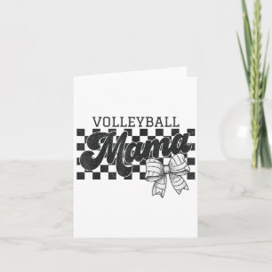Schachtelball Mama Coquette Bow Volleyball Karte