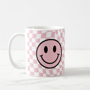 Schachtelhaltiges, rosa Preppy-Lächeln Kaffeetasse