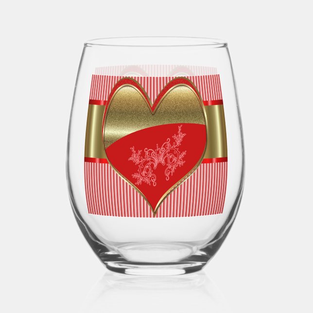 Schachteln aus herzenlosem Weinglas Weinglas Ohne Stiel (Vorderseite)