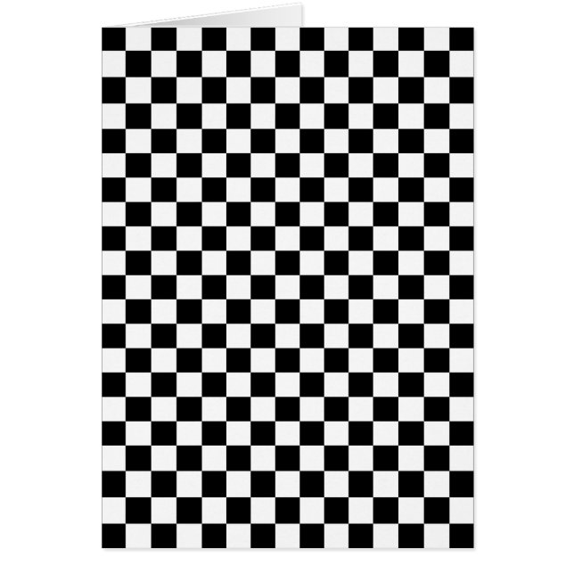 Schachtes Schwarz-Weiß-Muster (Vorne)