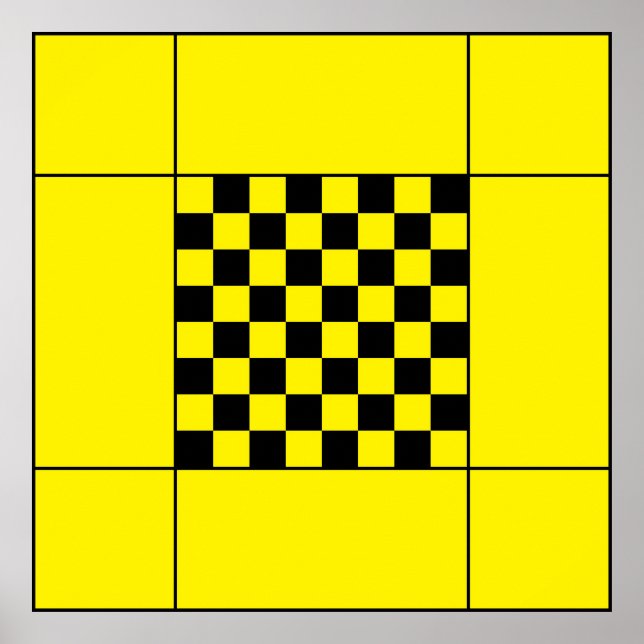 Schachtisch Poster (Vorne)