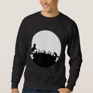 Schachtrainer für Männer Kleidung Maus Cat Moon Fr Sweatshirt