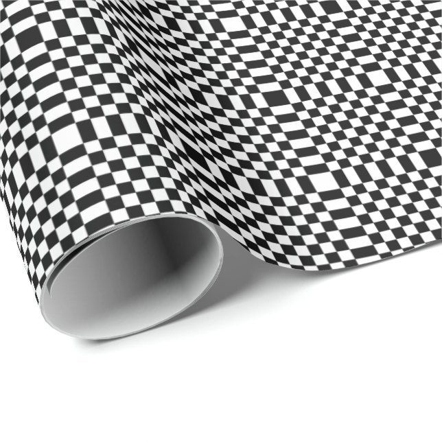 Schachwackelpapier Geschenkpapier (Rolleneckpunkt)