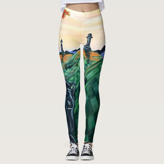 Schachwelt Leggings (Vorderseite)