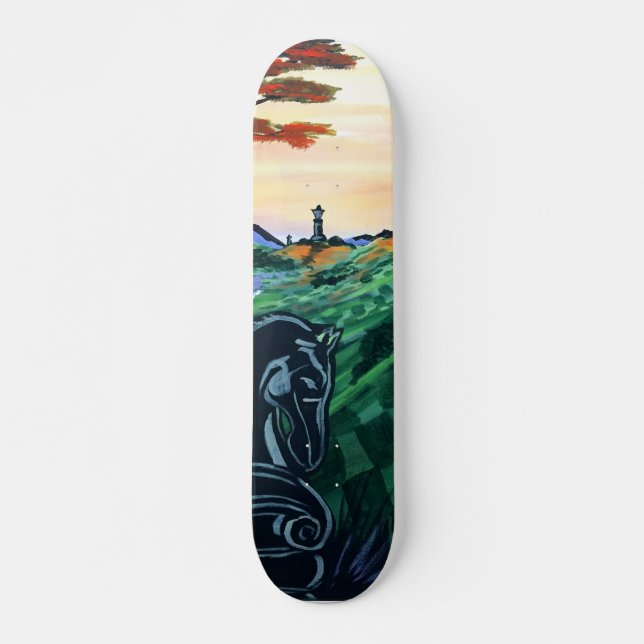 Schachwelt Skateboard (Vorne)