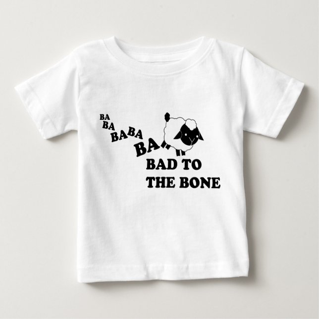 Schade für das Knochenschaf. Baby T-shirt (Vorderseite)