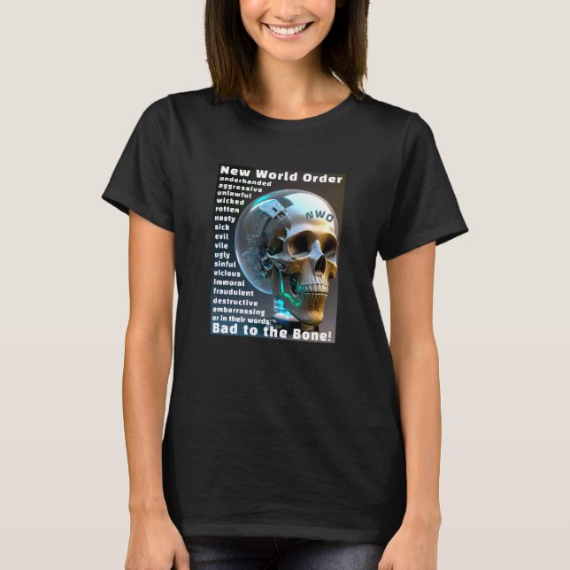 Schade für den (dunklen) T - Shirt (Vorderseite)