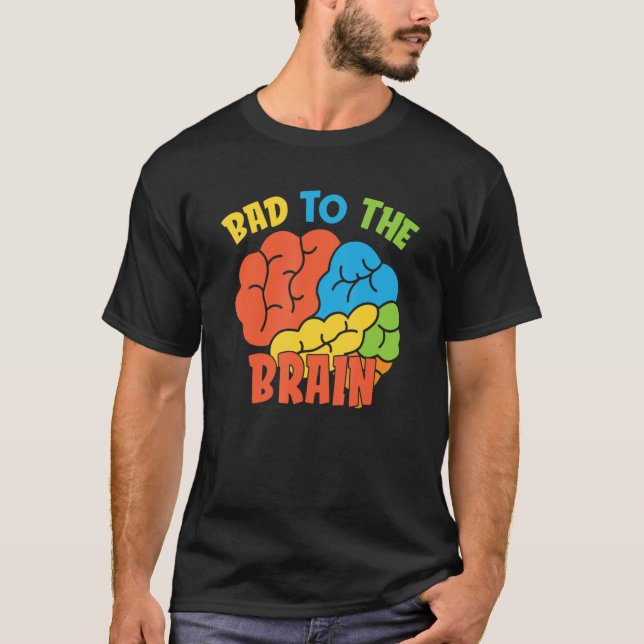 Schade für die Psychologin Psychologie der Gehirnt T-Shirt (Vorderseite)