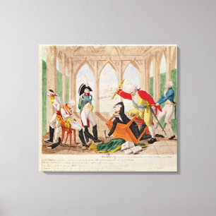 Schade und Bedauern, ein Tragi-Comic-Spiel Leinwanddruck