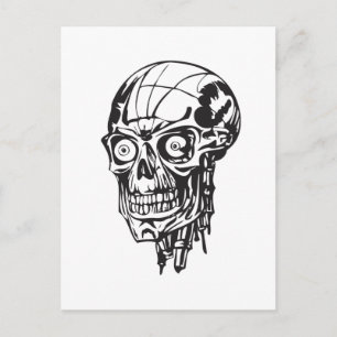 Schädel 138 postkarte
