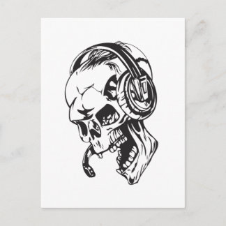 Schädel 151 postkarte
