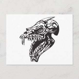 Schädel 154 postkarte