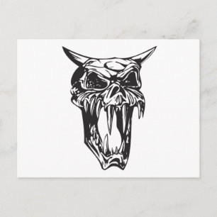 Schädel 155 postkarte