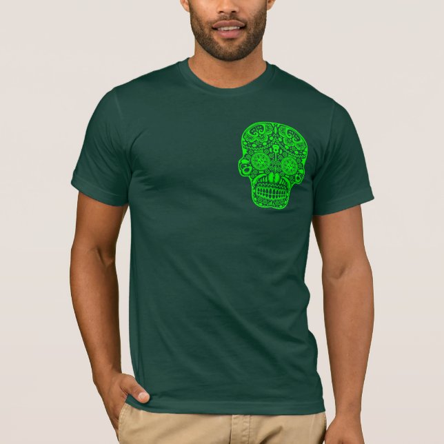 Schädel #9 Cinco Des Mayo T-Shirt (Vorderseite)