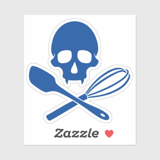 Schädel Aufkleber (Blatt)