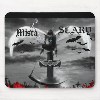 Schädel-Auflage Goth Szenen-Engels-Kreuz M.S. Logo Mousepad