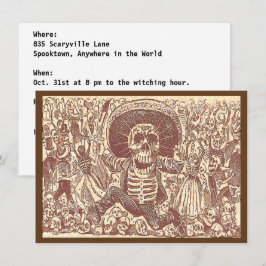 Schädel aus Oaxaca, La Calavera Oaxaqueña Einladung