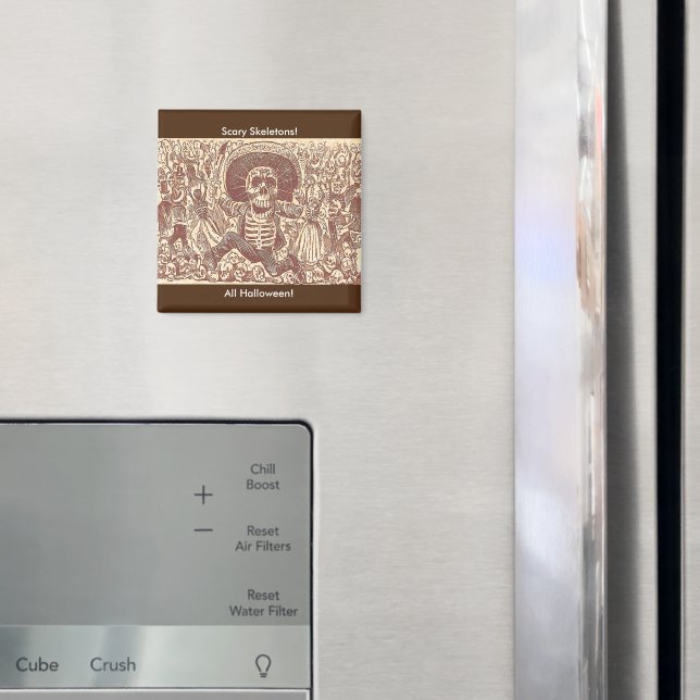 Schädel aus Oaxaca, La Calavera Oaxaqueña Magnet (In Situ (Kühlschrank))