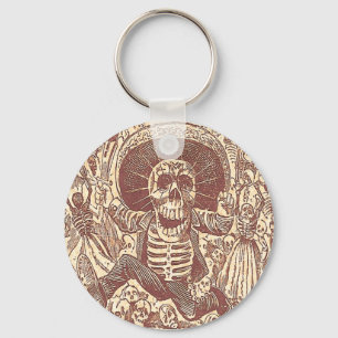 Schädel aus Oaxaca, La Calavera Oaxaqueña Schlüsselanhänger