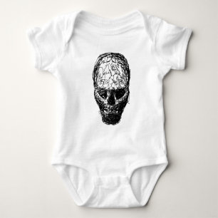 Schädel Baby Strampler