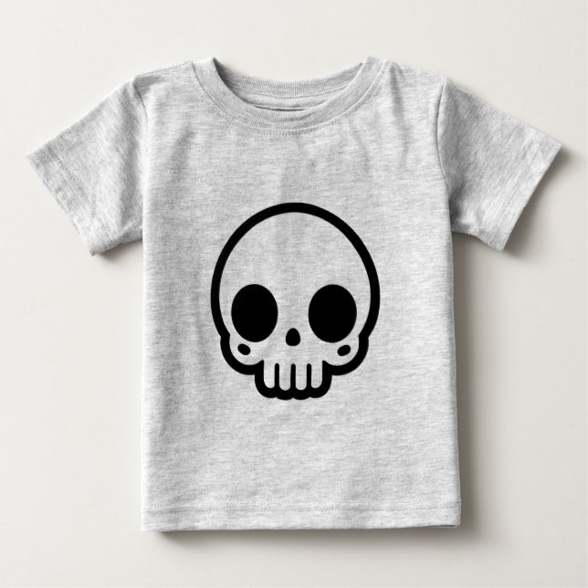 Schädel Baby T-shirt (Vorderseite)
