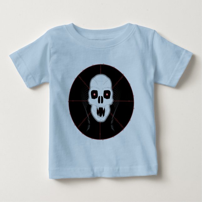 Schädel Baby T-shirt (Vorderseite)