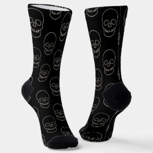 Schädel: Bart Black und Bone Socken