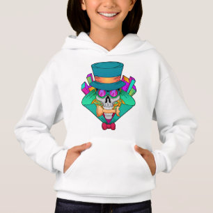 Schädel beim Schach mit Schachstück Rook Hoodie