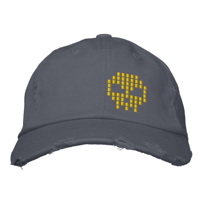 Schädel Bestickte Baseballkappe (Vorderseite)